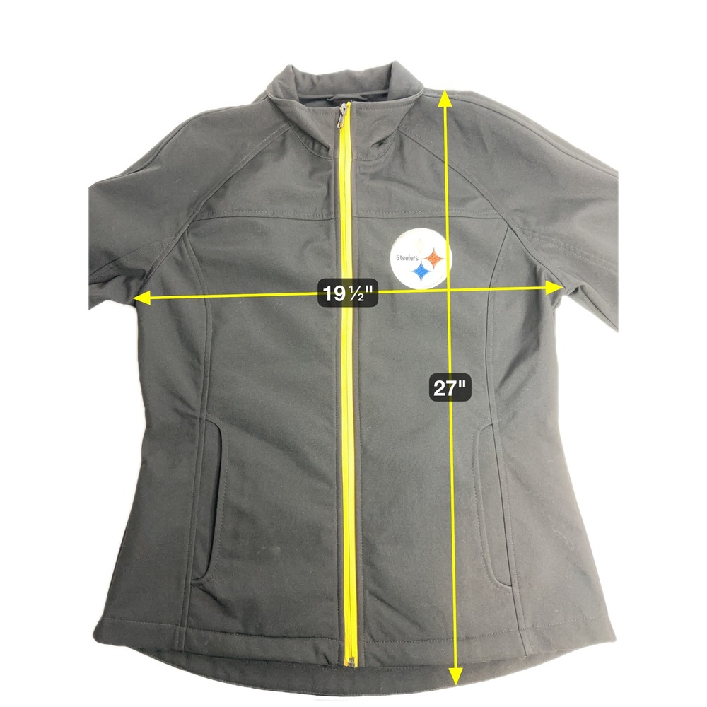 Pittsburgh Steelers NFL Football Softshell Performance Jacket Womens Size Medium - Picture 11 of 12